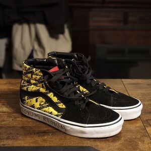 Vans The Shining Black and Yellow High-Top Sneakers